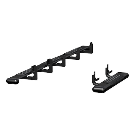 Luverne OMega II 6 x 36 100 Black Aluminum Side Steps Select Sprinter 584100-570747